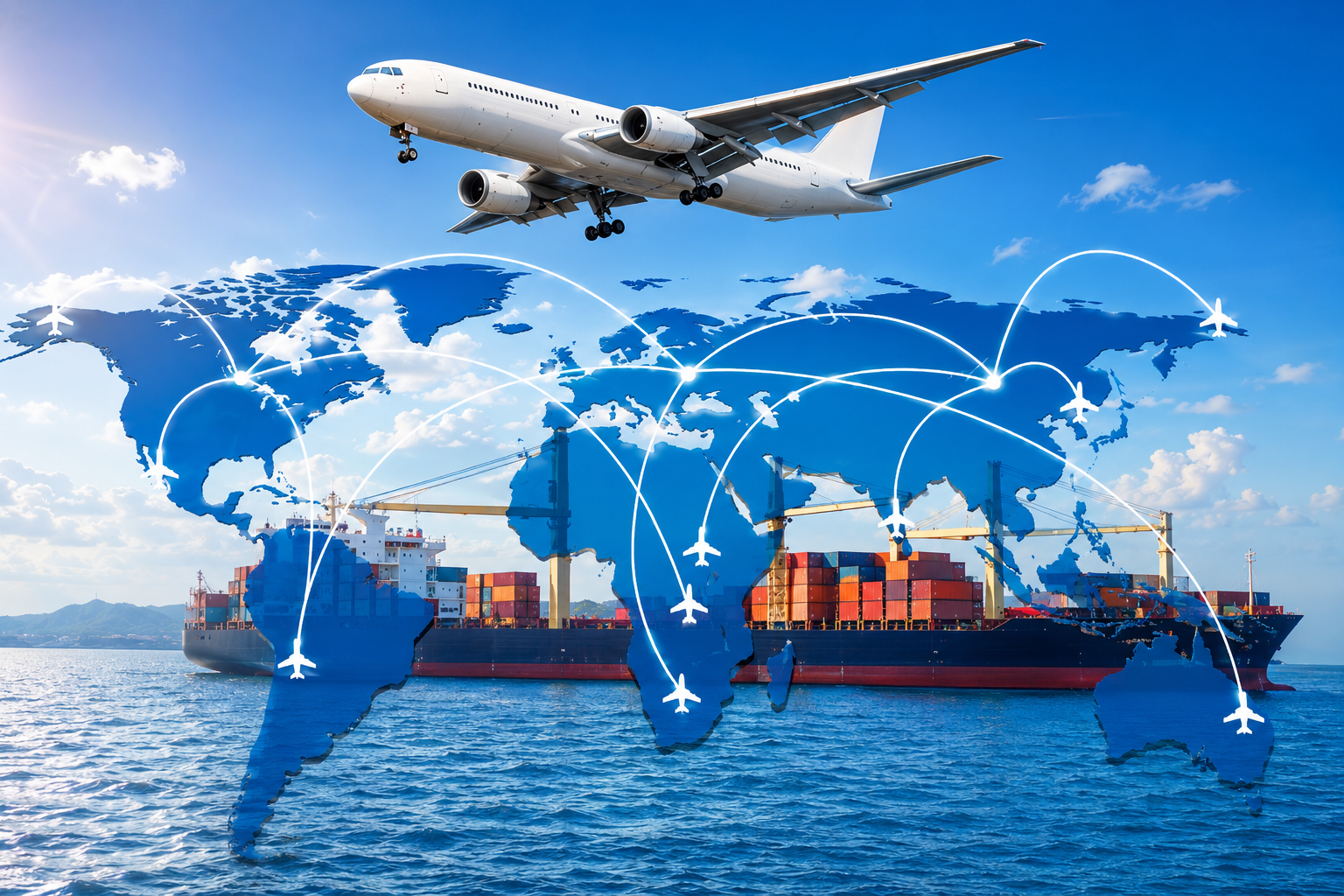 مقایسه حمل هوایی، دریایی و زمینی برای واردات کالا