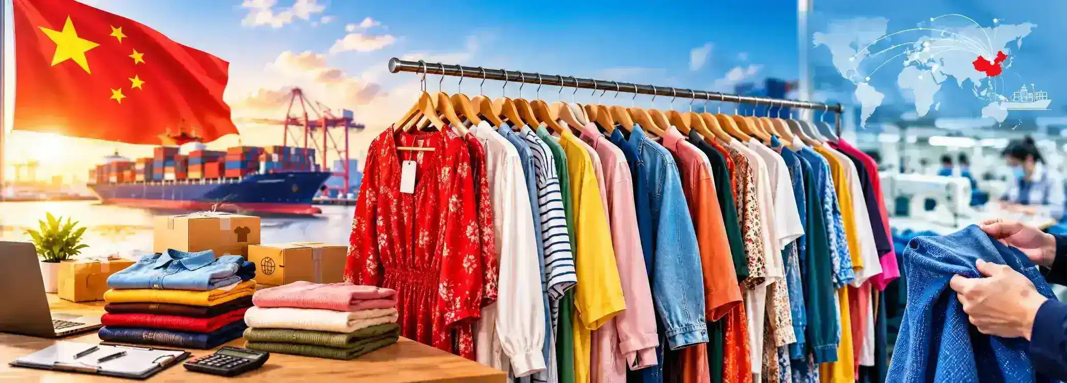 خرید عمده لباس چینی از چین